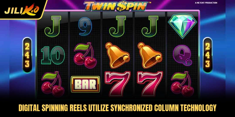 Digital spinning reels utilize synchronized column technology