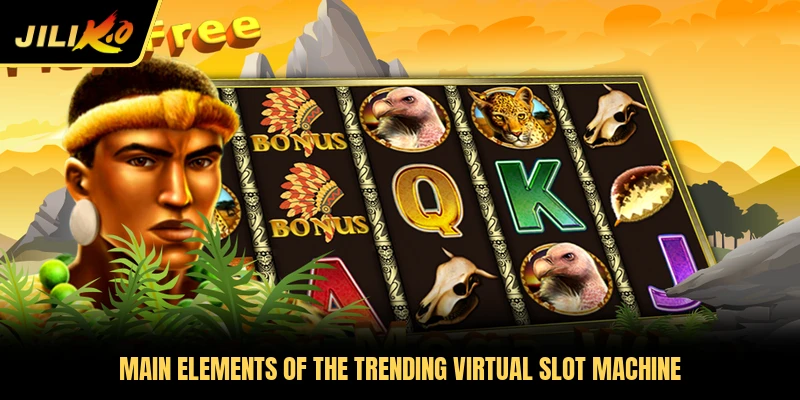 Main elements of the trending virtual slot machine