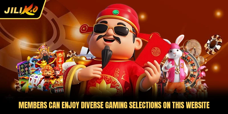 Members can enjoy diverse gaming selections on this website