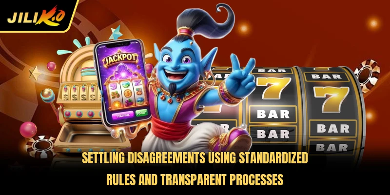 Settling disagreements using standardized rules and transparent processes