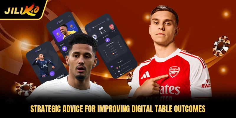 Strategic advice for improving digital table outcomes